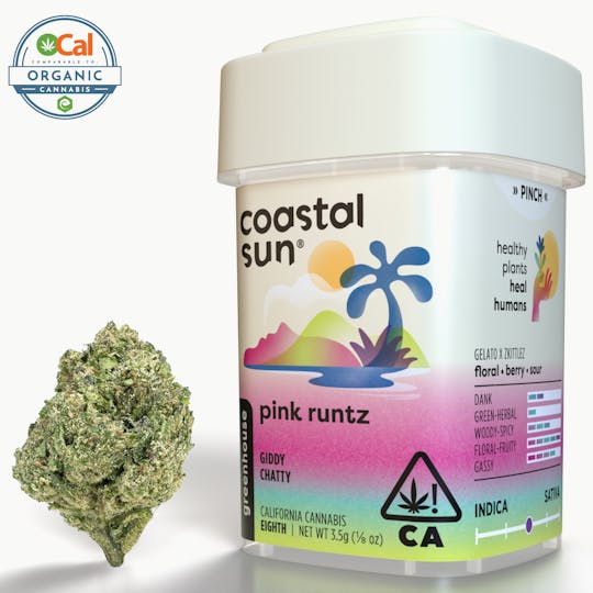 Coastal Sun - Pink Runtz Greenhouse Flower 3.5g - 1