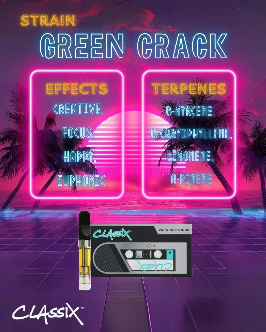Classix - Classix 0.5g Cartridge - Green Crack - 1