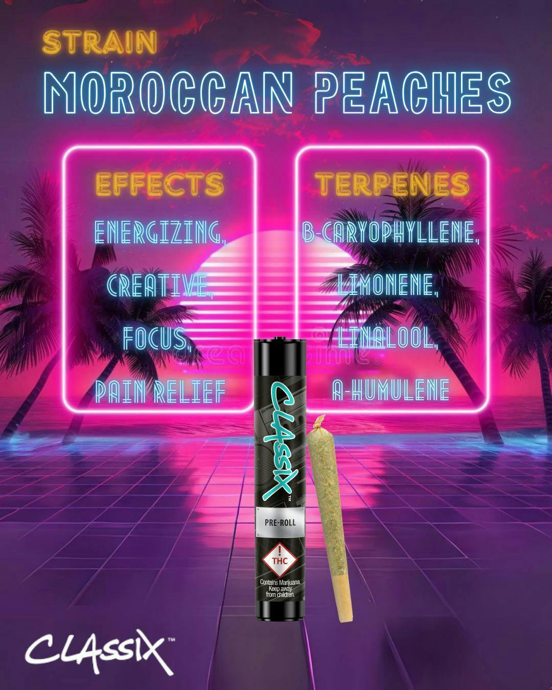 Classix - Classix 1g Preroll - Moroccan Peaches - 1