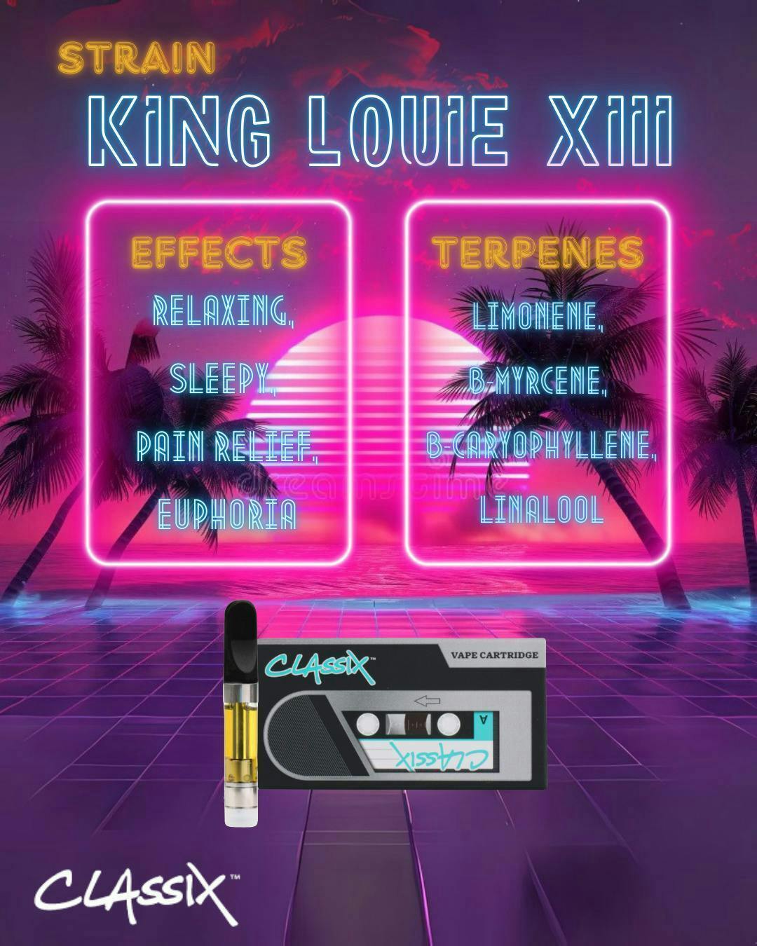 Classix - Classix 0.5g Cartridge - King Louie XIII - 1