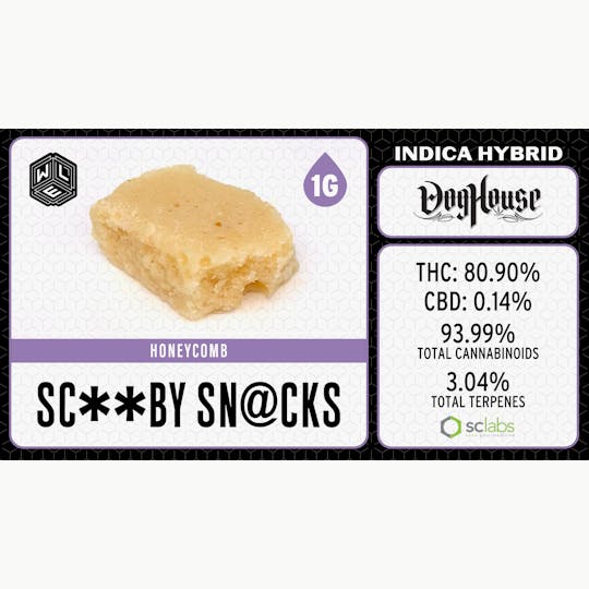 White Label Extracts - WLE | Scooby Snacks | Honeycomb (1g) Indica Hybrid - 1