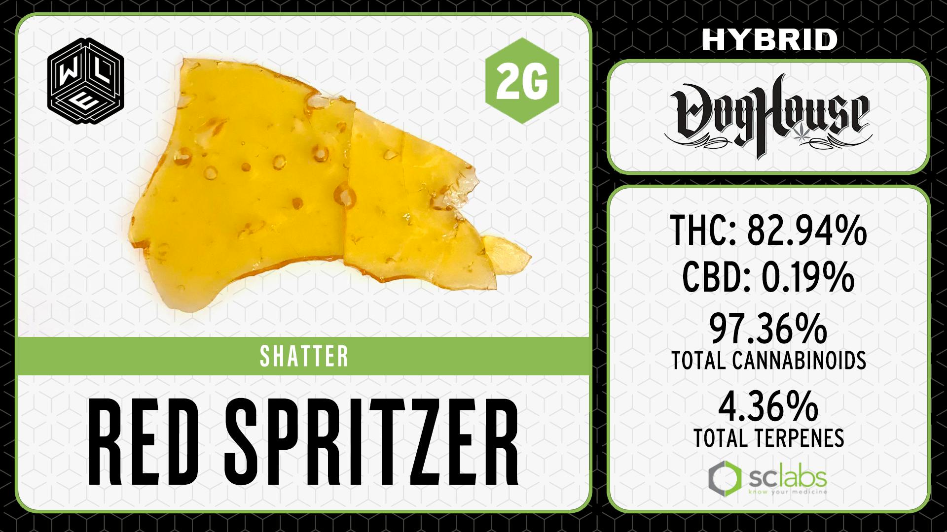 White Label Extracts - WLE | Red Spritzer | Shatter (2g) Hybrid - 1