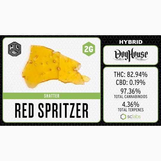 White Label Extracts - WLE | Red Spritzer | Shatter (2g) Hybrid - 1