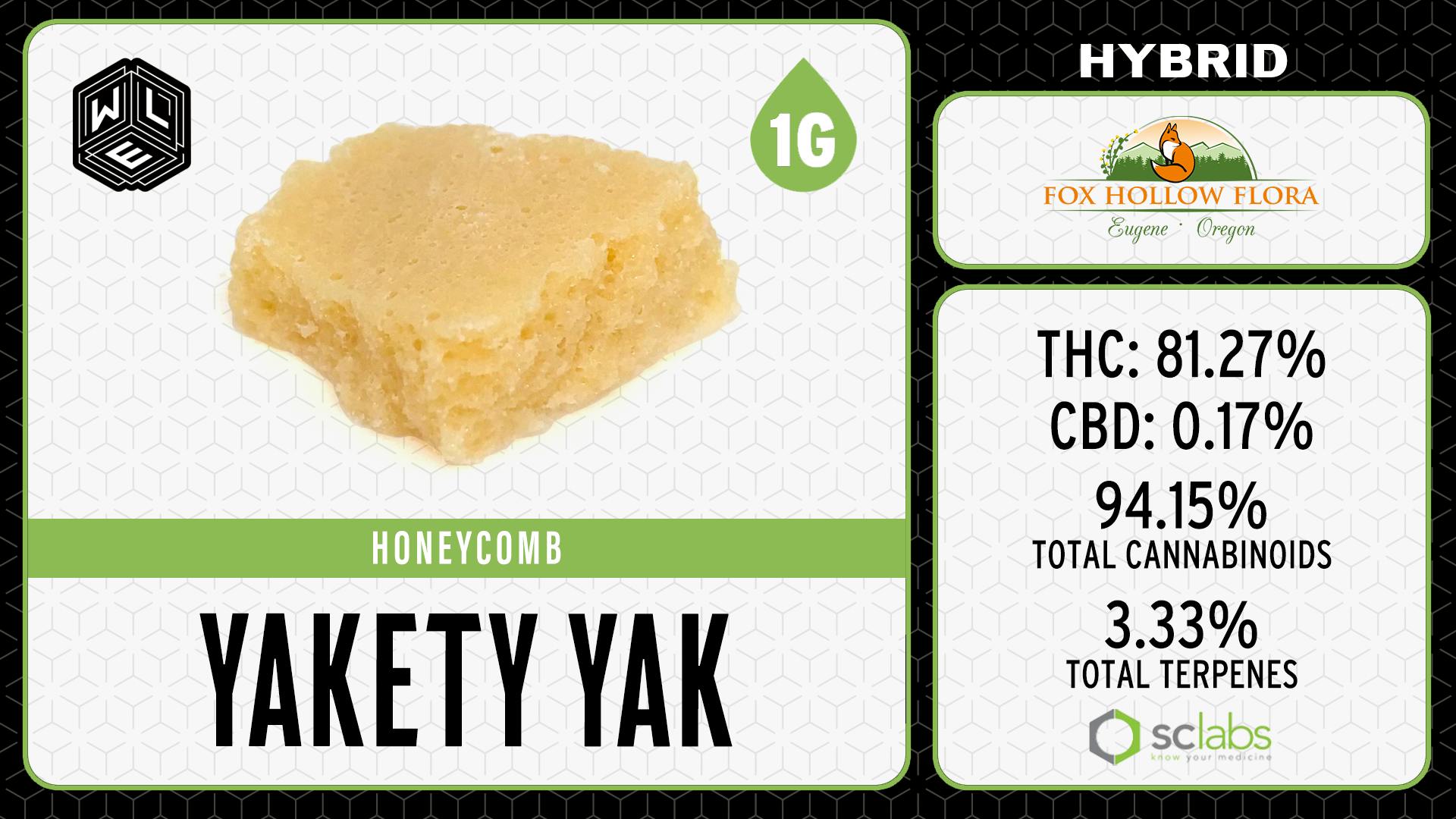 White Label Extracts - WLE | Yakety Yak | Honeycomb (1g) Hybrid - 1