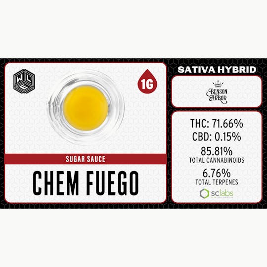 White Label Extracts - WLE | Chem Fuego TR | Sugar Sauce (1g) - 1