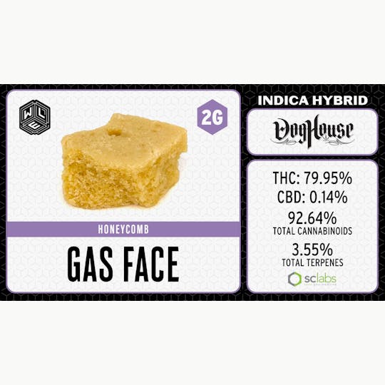 White Label Extracts - WLE | Gas Face | Honeycomb (2g) Indica Hybrid - 1
