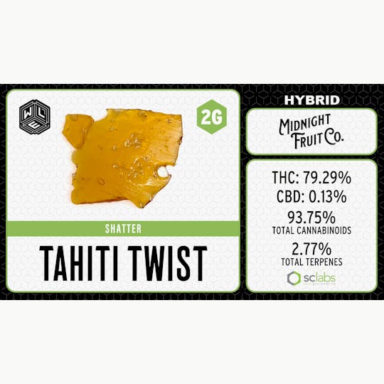 White Label Extracts - WLE | Tahiti Twist TR | Shatter (2g) - 1