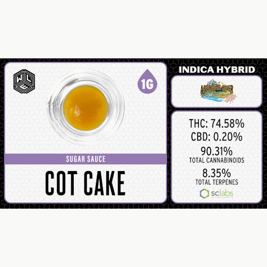White Label Extracts - WLE | Cot Cake | Cured Resin Sugar Sauce (1g) Indica Hybrid - 1