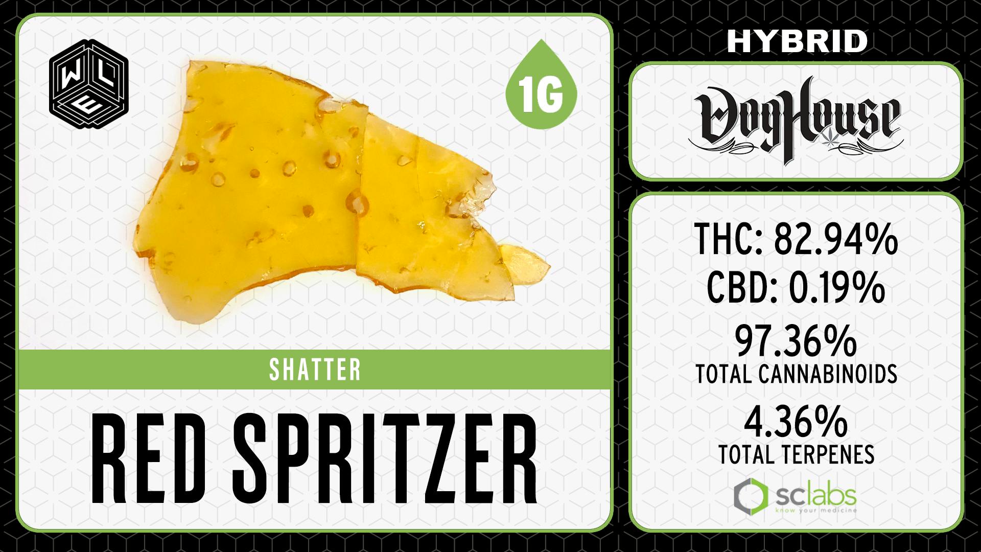 White Label Extracts - WLE | Red Spritzer | Shatter (1g) Hybrid - 1