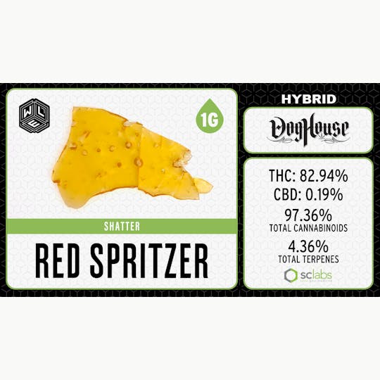 White Label Extracts - WLE | Red Spritzer | Shatter (1g) Hybrid - 1