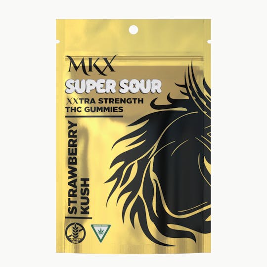 MKX Oil Co - MKX - 200mg SUPER SOUR Gummies - Strawberry - 1