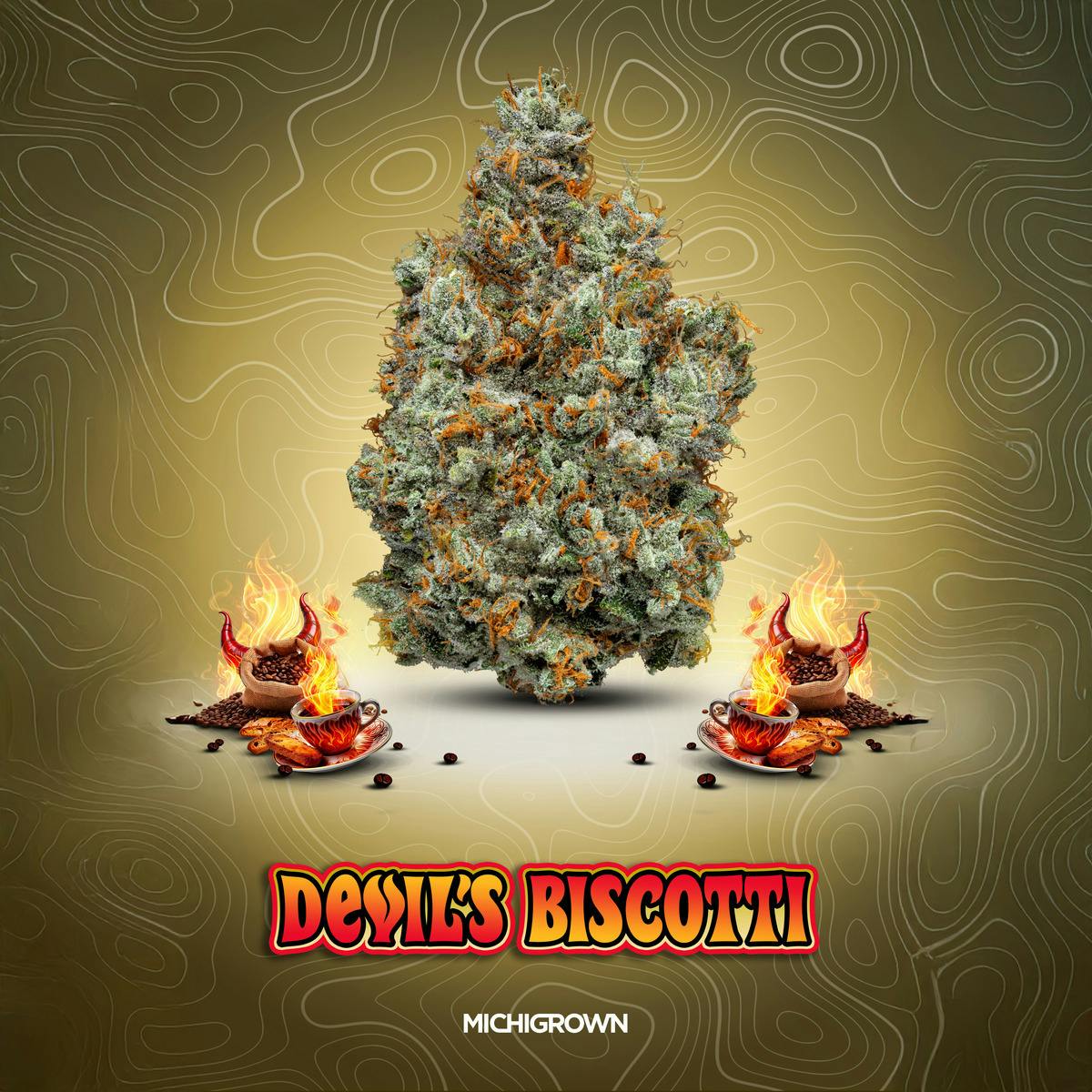 MICHIGROWN - Devils Biscotti - 3.5 Grams Premium Flower - Jars - 1