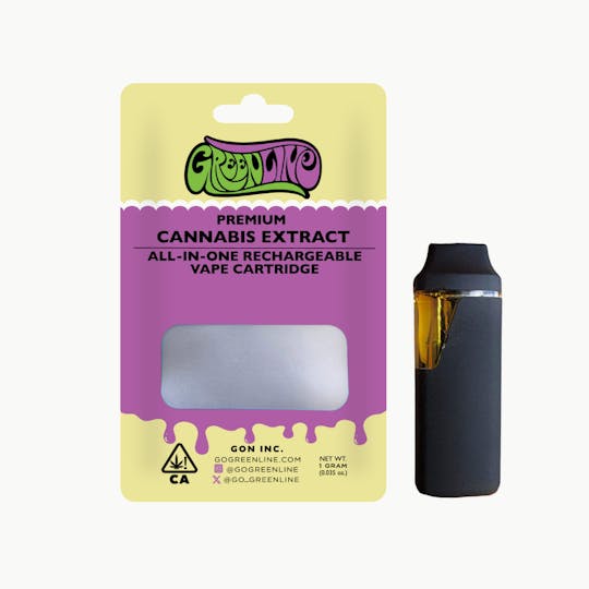 Greenline - Purple Urkle - AIO (All-In-One) Vape - Indica - 1g - 1
