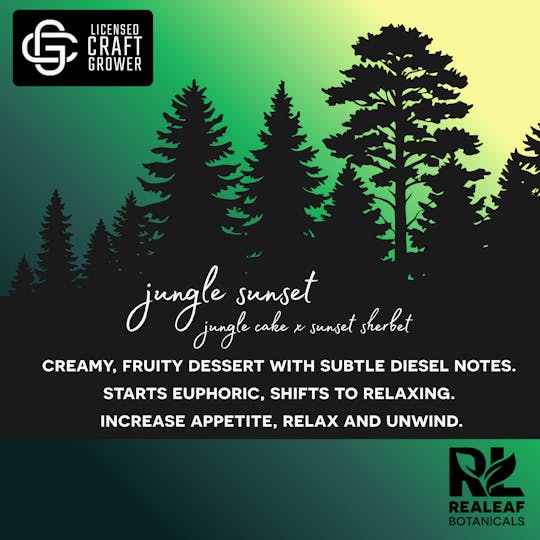 Realeaf Botanicals - Jungle Sunset Foryst Flower 3.5g - 1
