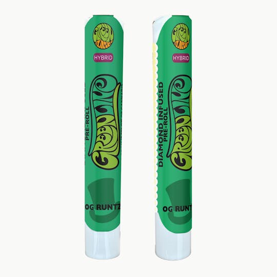 Greenline - OG Runtz - Diamond Infused - Indoor Flower Pre-Roll - Hybrid - 1g - 1
