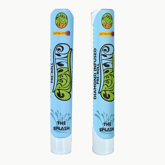 Greenline - The Splash - Diamond Infused - Indoor Flower Pre-Roll - Hybrid - 1g - 1
