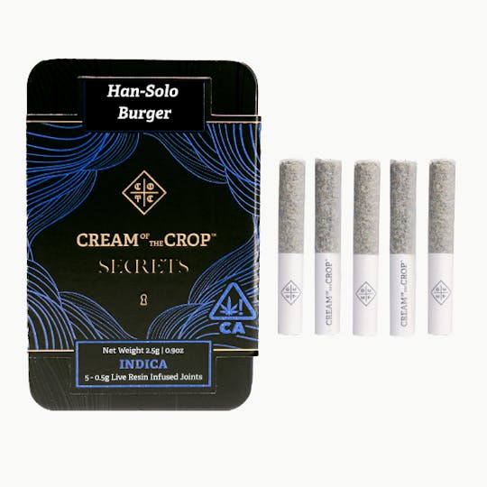 Cream of the Crop - COTC Secrets | Han-Solo Burger | Premium Infused Prerolls | 2.5g - 1