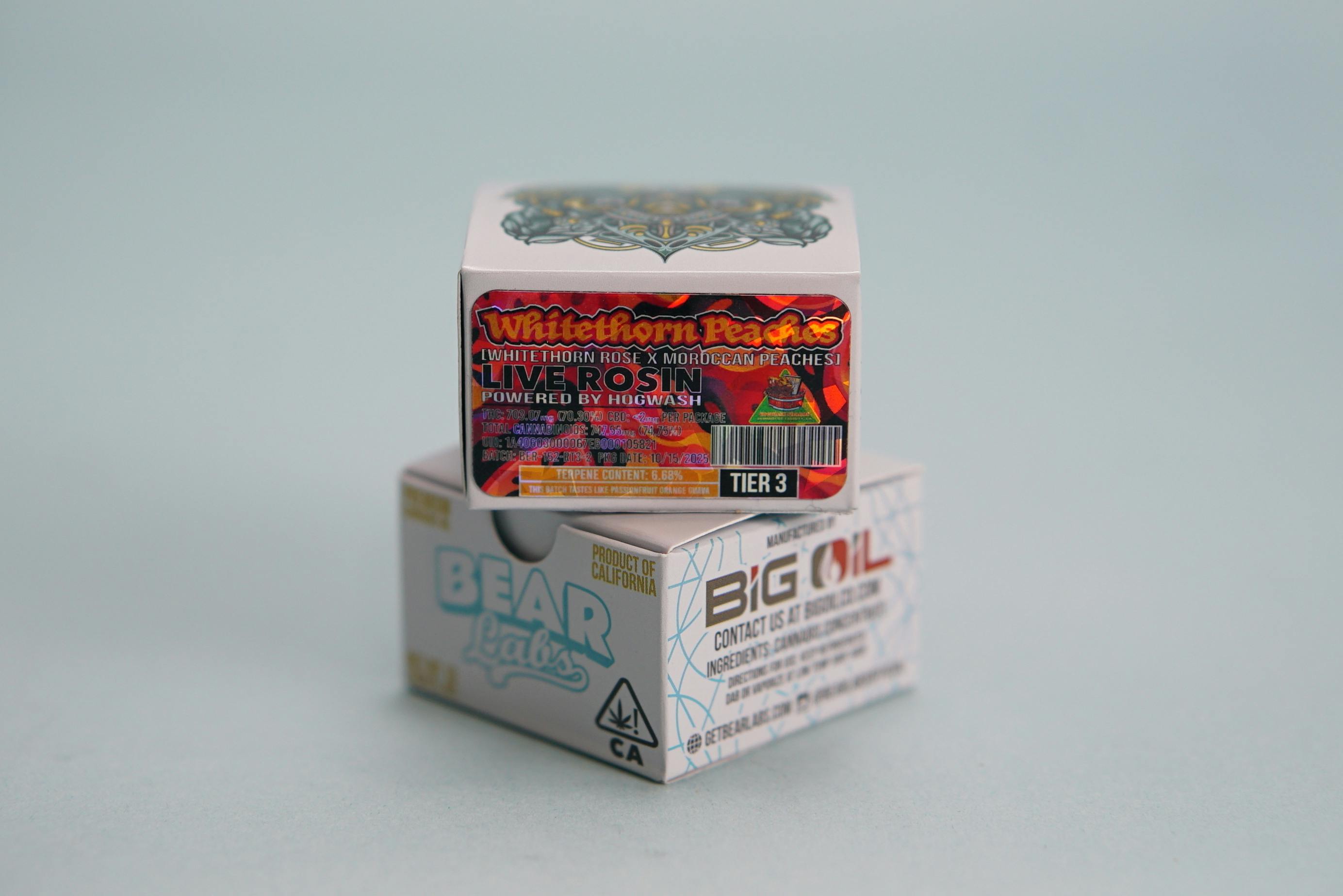 Bear Labs - BEAR Labs - Whitethorn Peaches - Rosin Tier 3 - 1