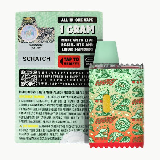 Wavvy - Vape - GUSH MINTZ - 1G - All-In-One - 1