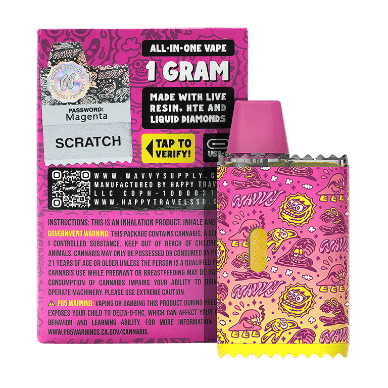 Wavvy - Vape - ICE CREAM SHERB - 1G - All-In-One - 1