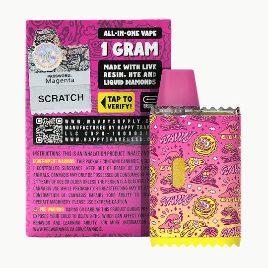 Wavvy - Vape - ICE CREAM SHERB - 1G - All-In-One - 1