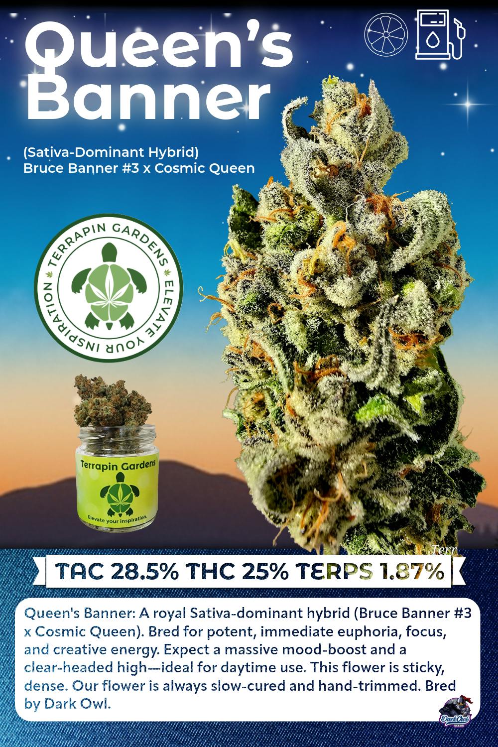 Terrapin Gardens - Queen's Banner Packaged 3.5 g - 1