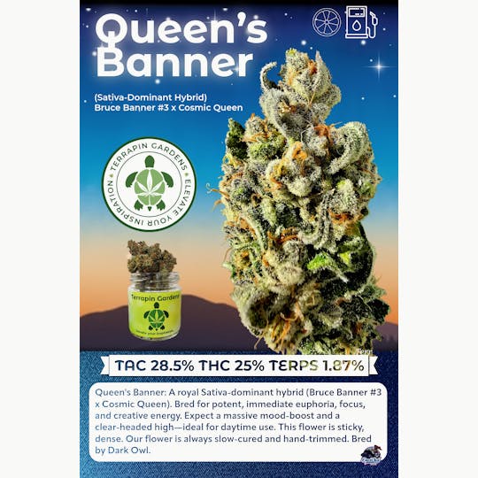 Terrapin Gardens - Queen's Banner Packaged 3.5 g - 1