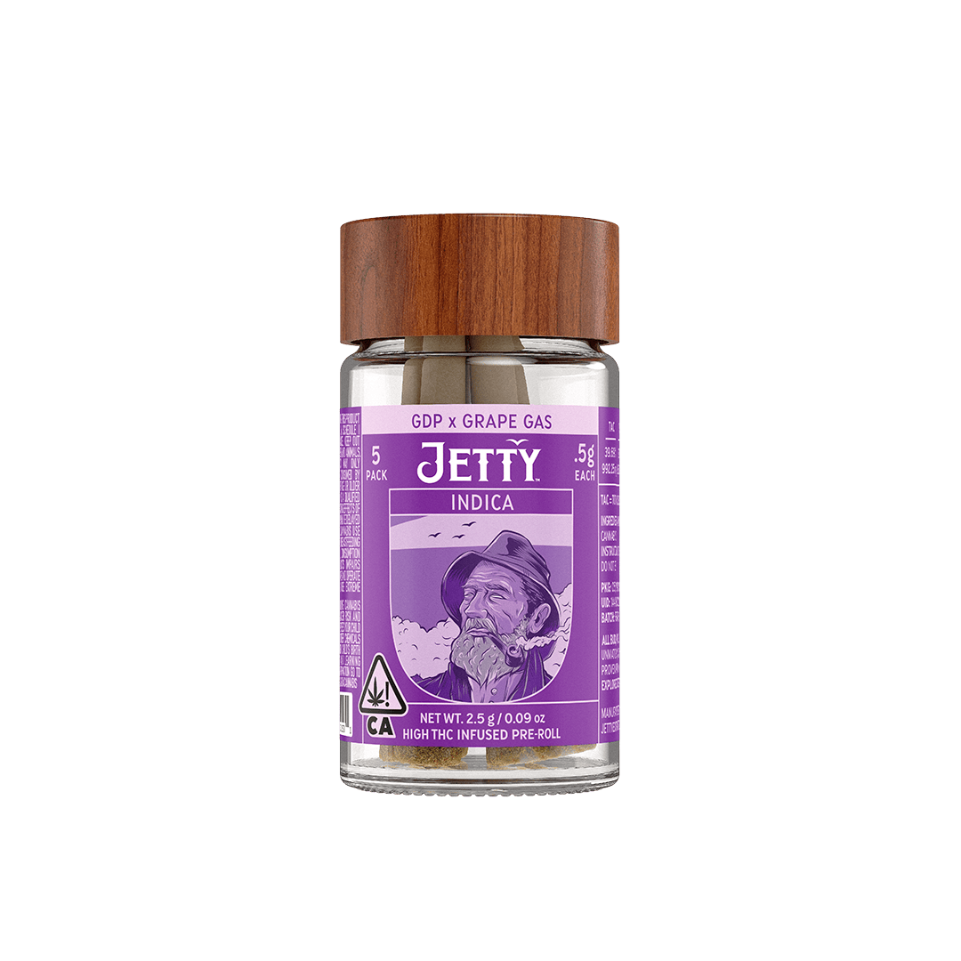 Jetty Extracts - GDP x Grape Gas | Infused Minis | 0.5g each | 5pk - 1