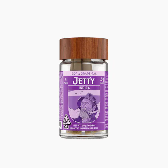 Jetty Extracts - GDP x Grape Gas | Infused Minis | 0.5g each | 5pk - 1
