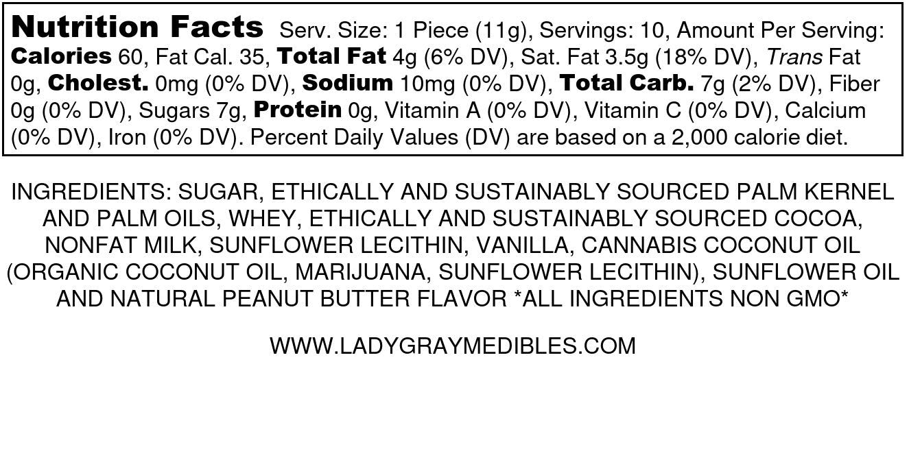 Lady Gray Gourmet Medibles - Lady Gray - Medibles - Chocolate Bars - Milk Chocolate Bar - 1