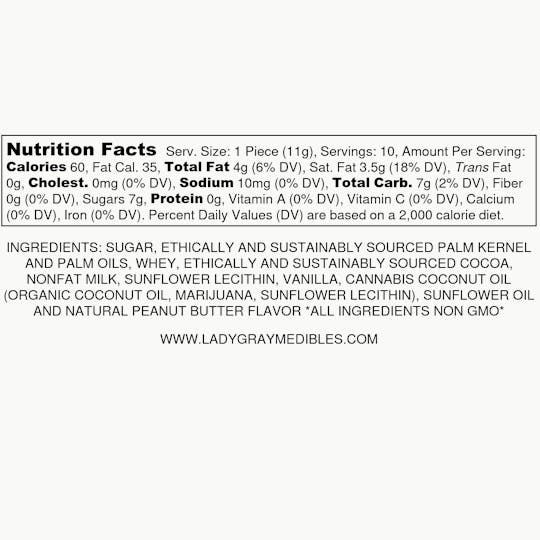 Lady Gray Gourmet Medibles - Lady Gray - Medibles - Chocolate Bars - Milk Chocolate Bar - 1