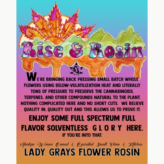 Lady Gray Gourmet Medibles - Lady Gray - Solventless Flower Rosin - 1