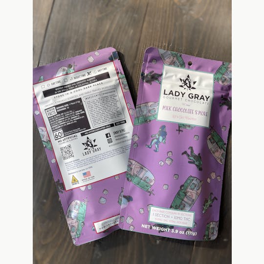 Lady Gray Gourmet Medibles - Lady Gray - Medibles - Milk Chocolate Smores Bar - 1