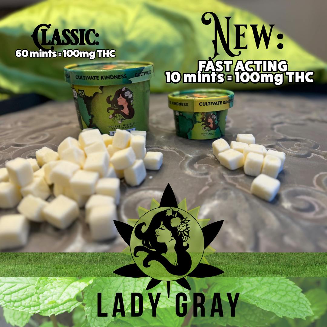 Lady Gray Gourmet Medibles - Lady Gray - Medibles - Fast Acting OG Peppermint Buttermints - 1