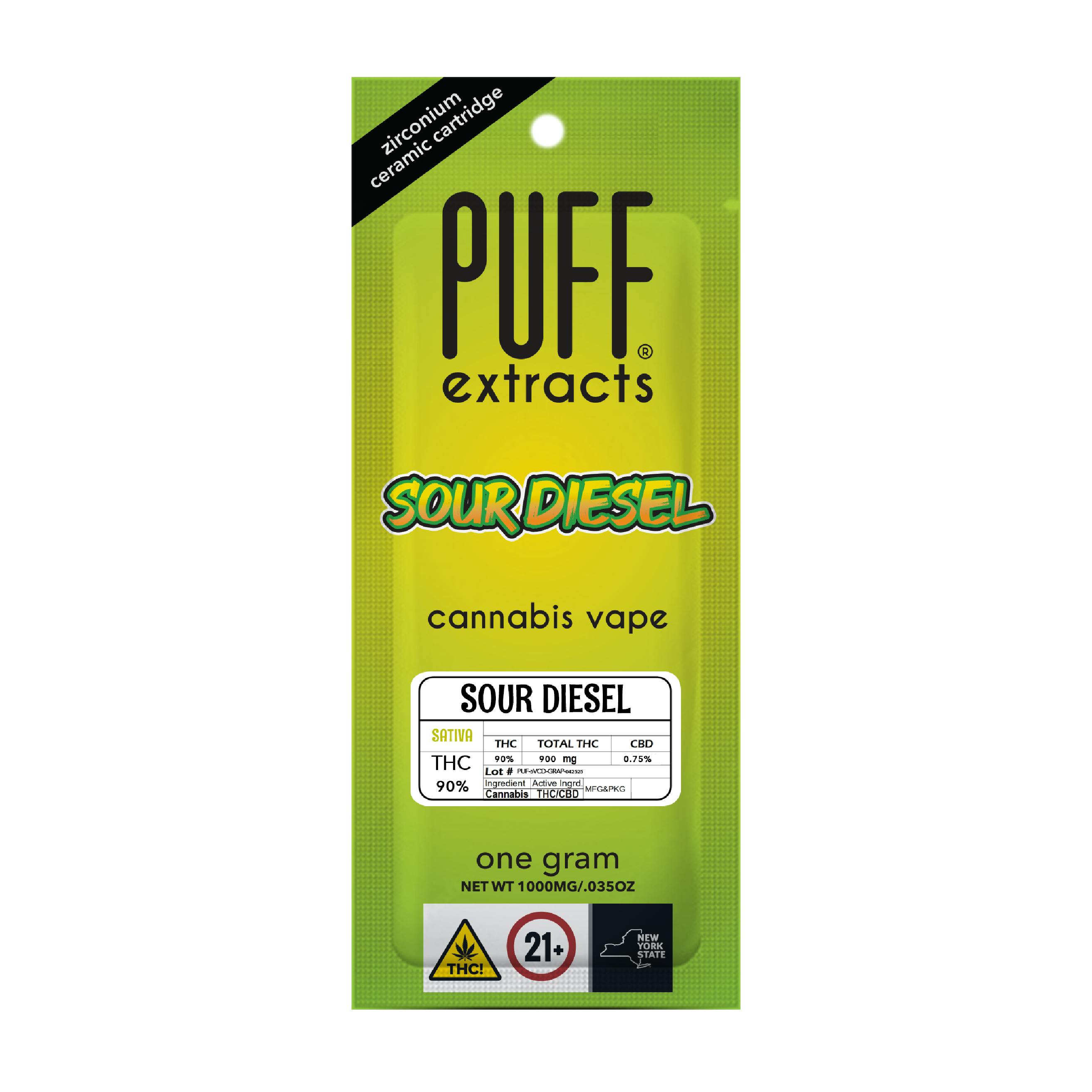 PUFF - Sour Diesel - vape cartridge [1g] - 1