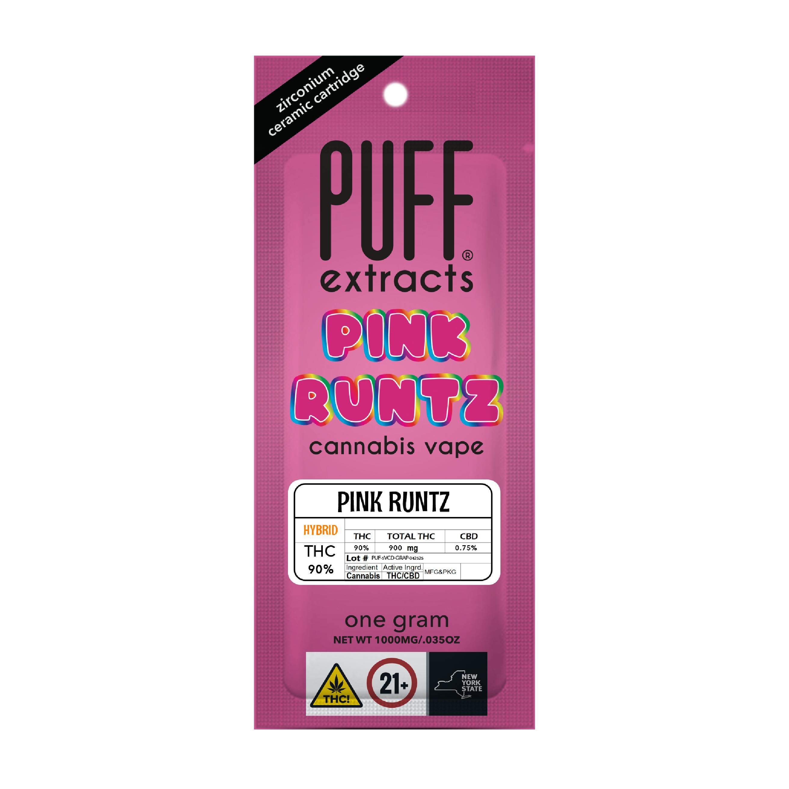 PUFF - Pink Runtz - vape cartridge [1g] - 1