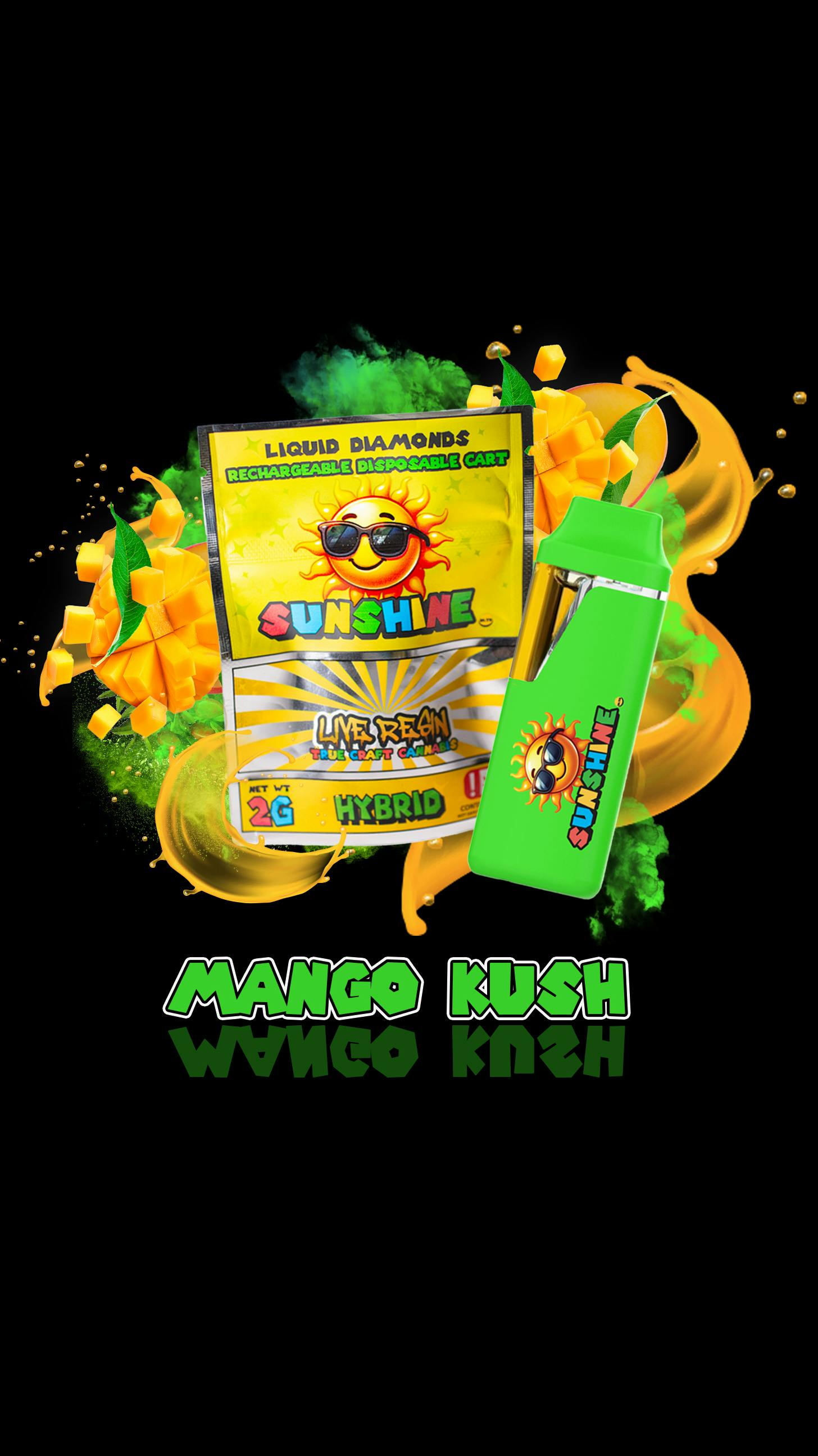 Sunshine Unlimited - Sunshine Unlimited - FSO Live Resin Disposable - Mango Kush - 2 g - 1