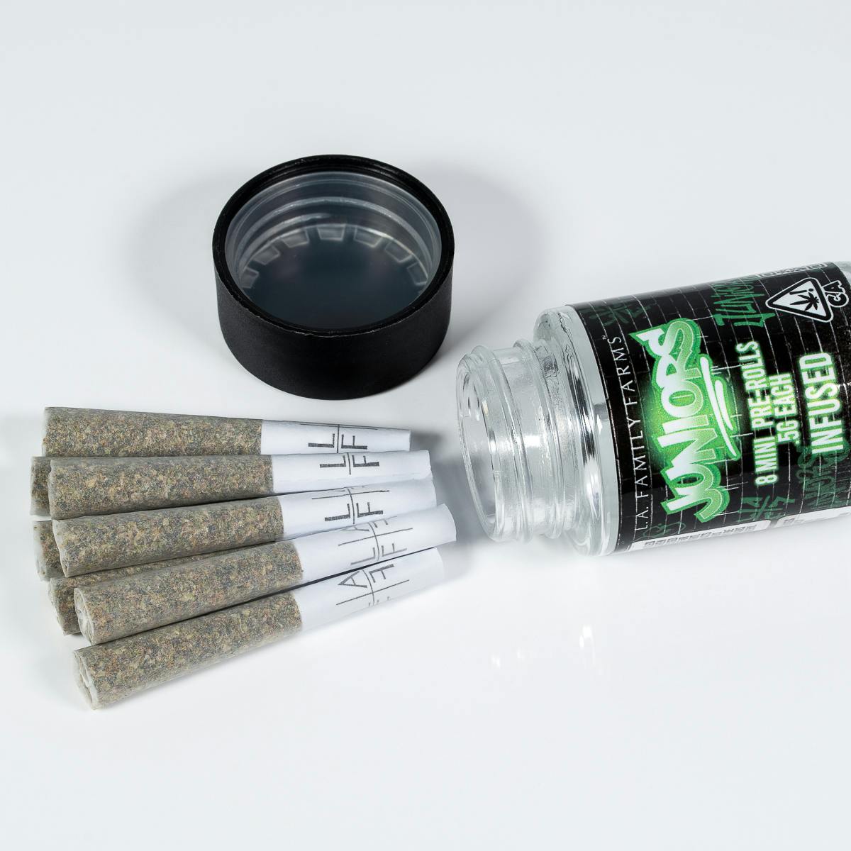 L.A. FAMILY FARMS - JUNIORS 8PK - GASTRO x GRAPE JAM - Mini Infused Pre-rolls - 1