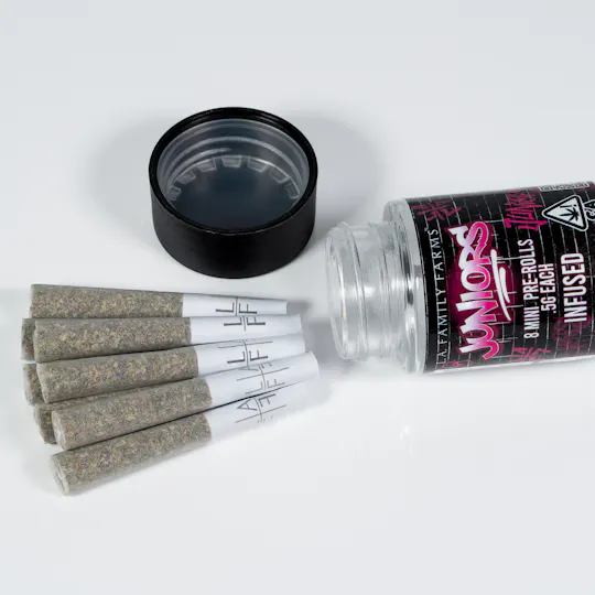 L.A. FAMILY FARMS - JUNIORS 8PK - ZAMOSA x PINEAPPLE FANTA - Mini Infused Pre-rolls - 1