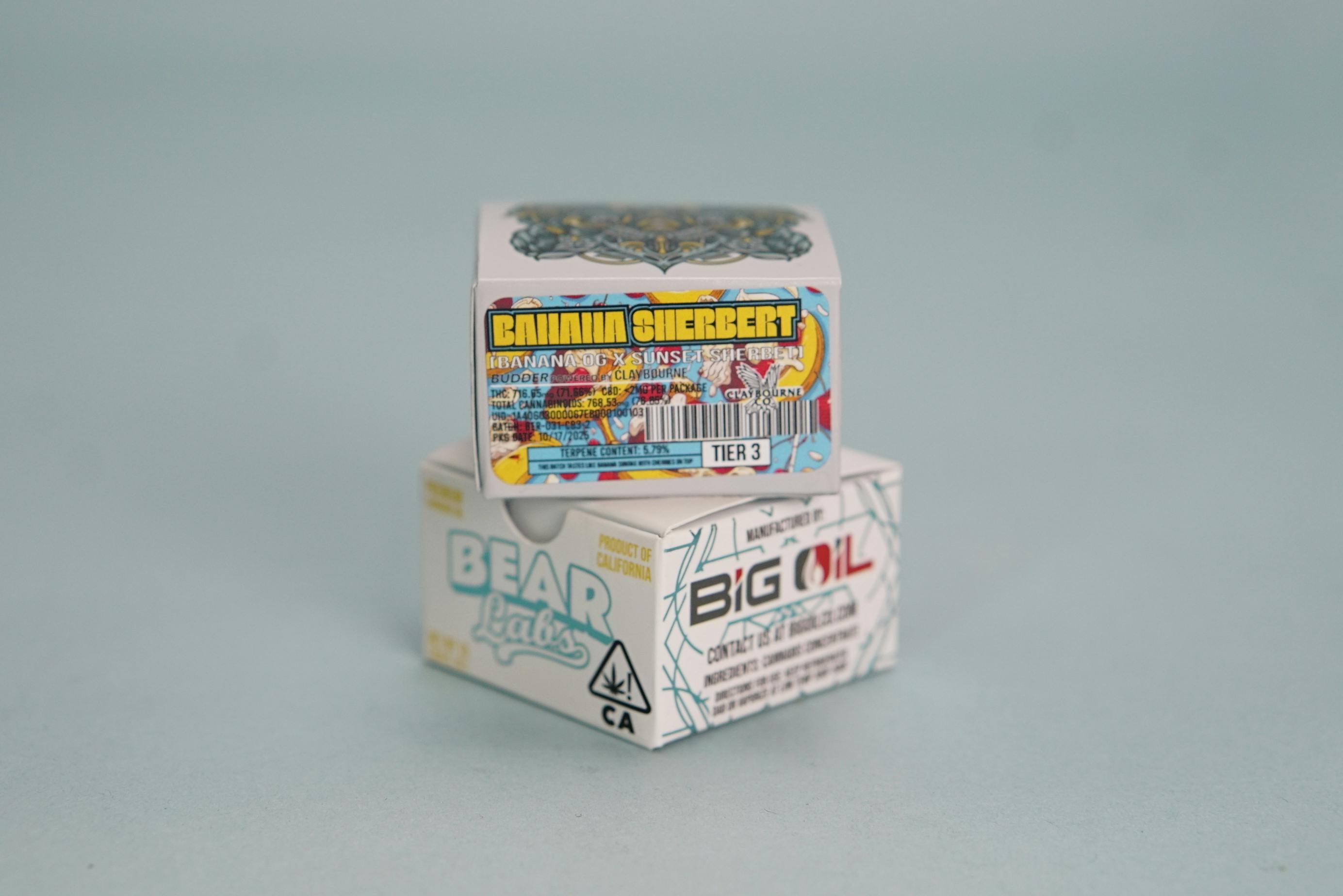 Bear Labs - BEAR Labs - Banana Sherbert - Cured Resin Budder Tier 3 - 1