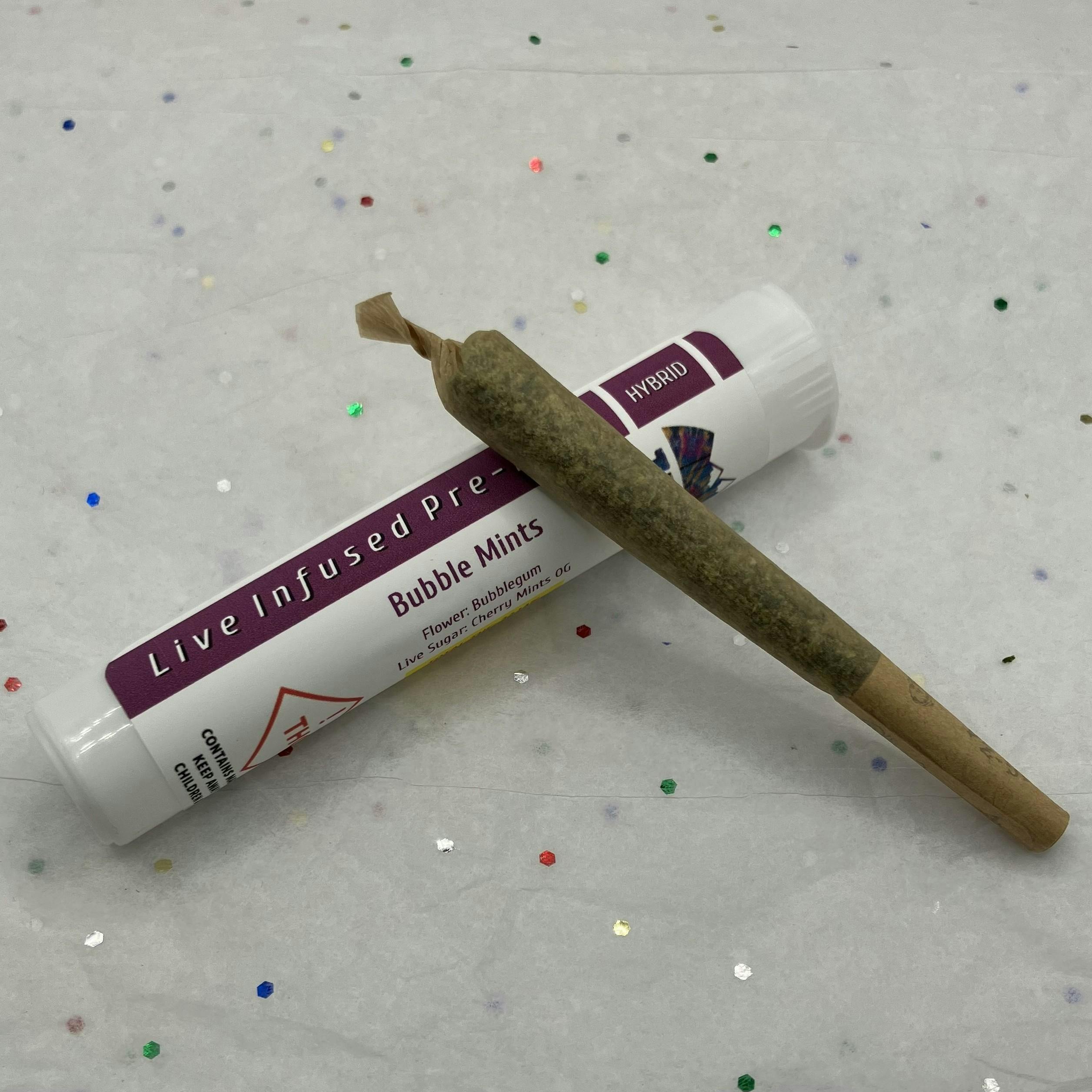 Ten Six Labs - Bubble Mints - LIVE Infused Pre-roll - Hybrid - 1