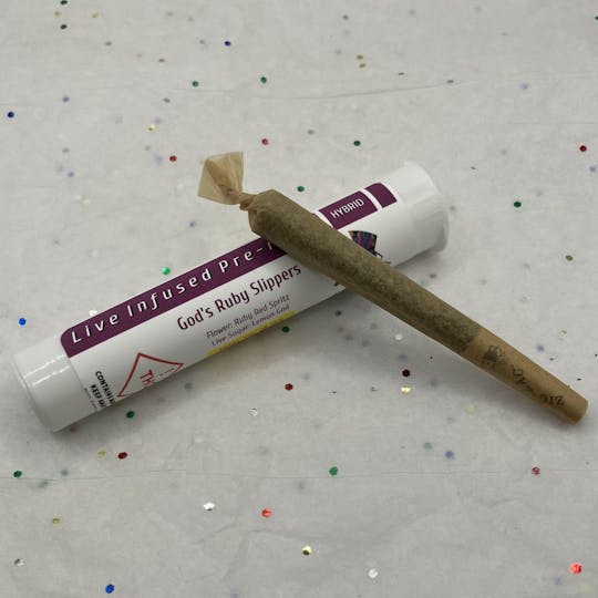 Ten Six Labs - God's Ruby Slippers - Hybrid - LIVE Infused Pre-roll - 1