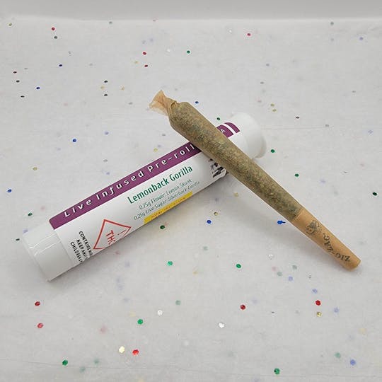 Ten Six Labs - Lemonback Gorilla - Sativa - LIVE Infused Pre-roll - 1