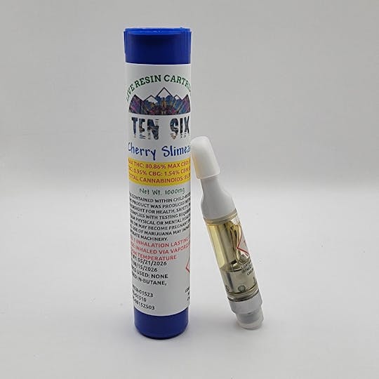 Ten Six Labs - Cherry Slimeaid - 1000mg - Live Resin Cartridge - 1