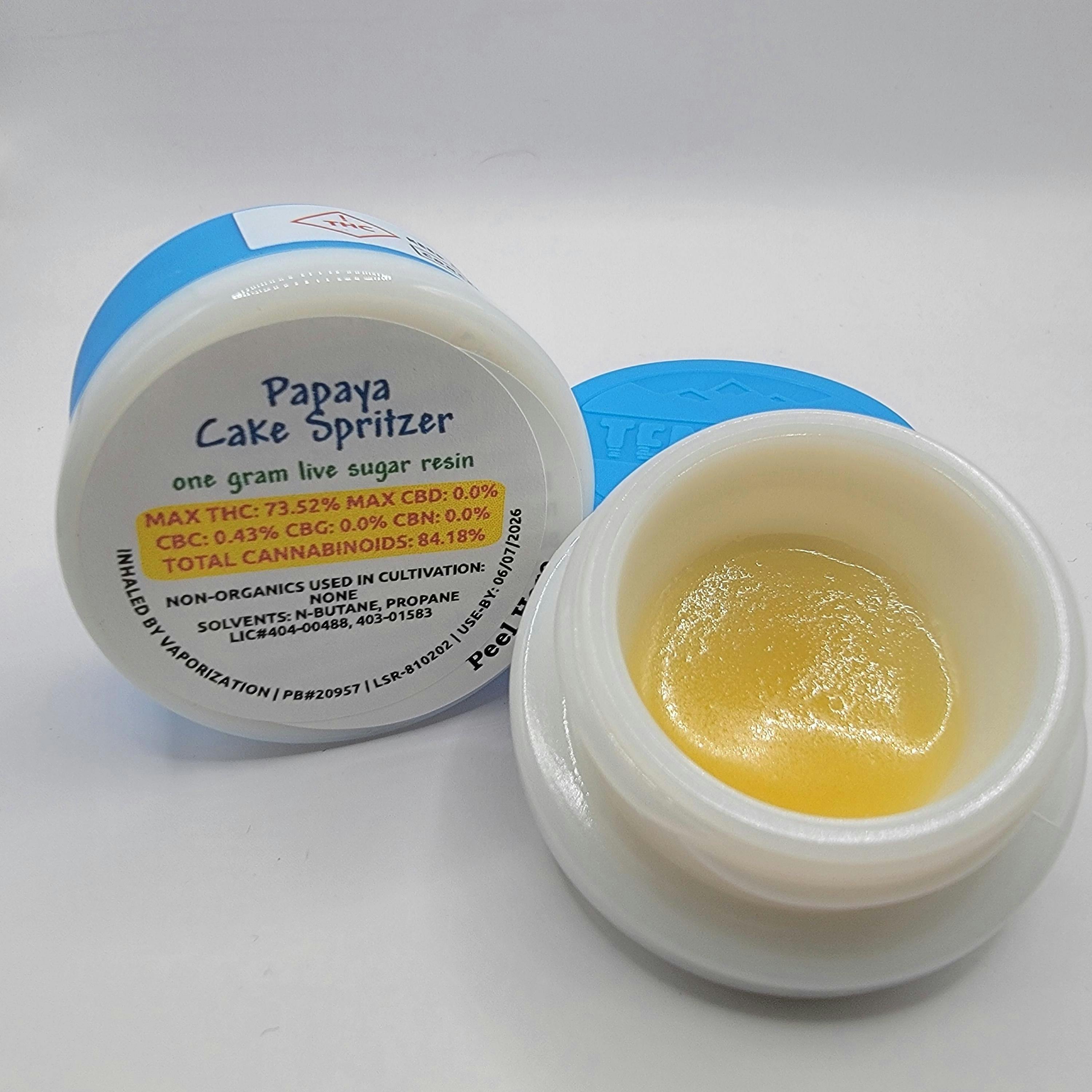 Ten Six Labs - Papaya Cake Spritzer - 1g Live Sugar Resin - 1