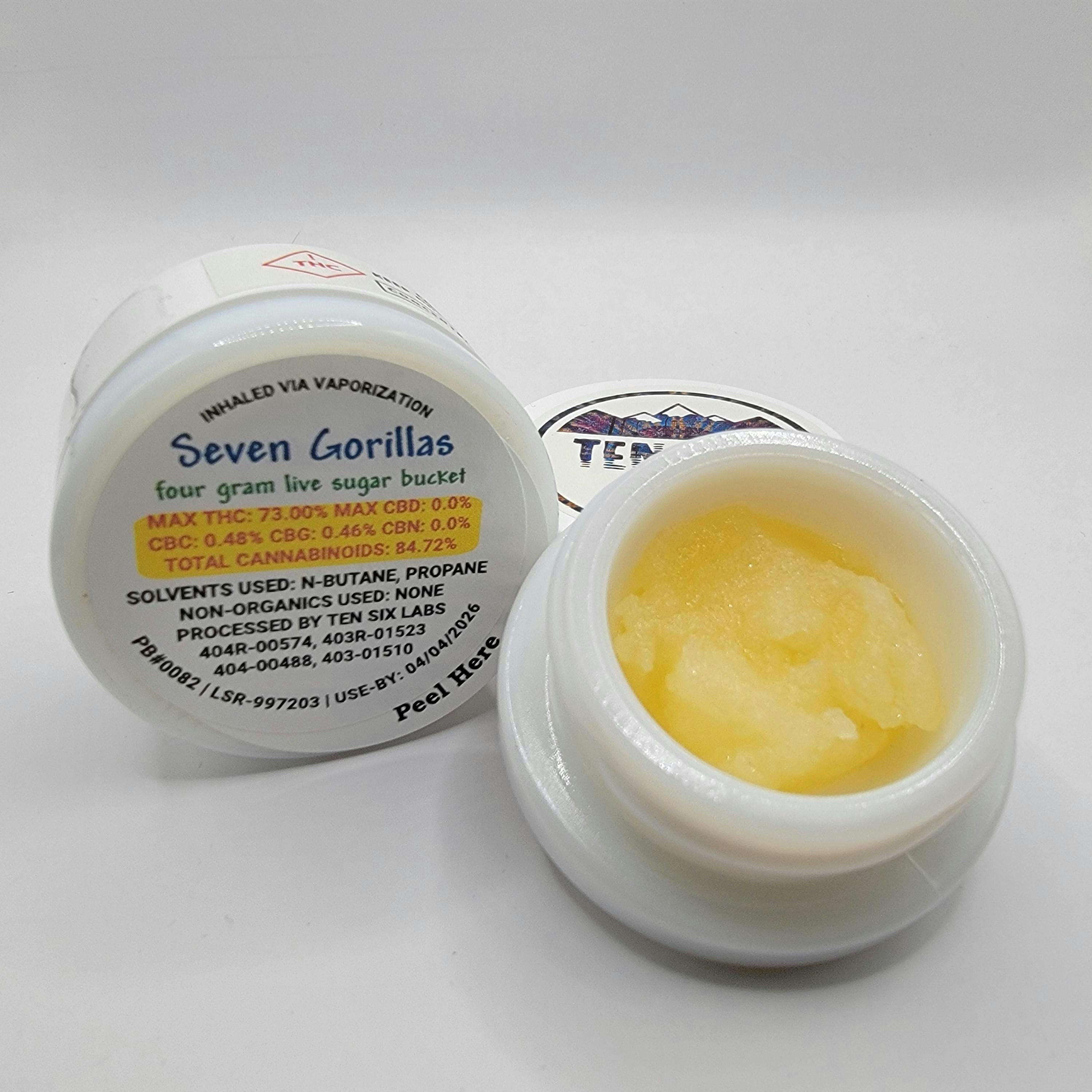 Ten Six Labs - Seven Gorillas - 4g Live Sugar Resin - 1