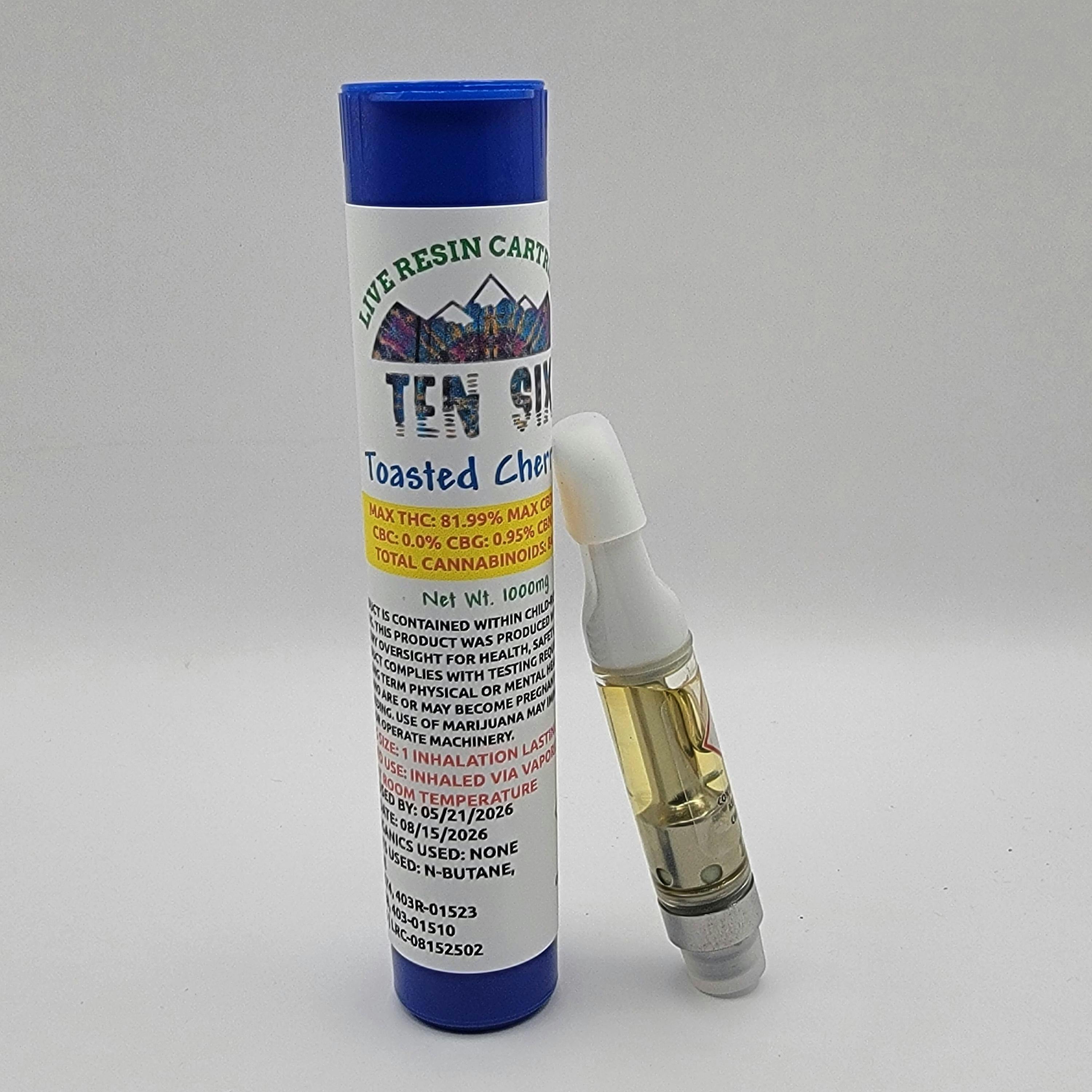 Ten Six Labs - Toasted Cherries - 1000mg Live Resin Cartridge - 1