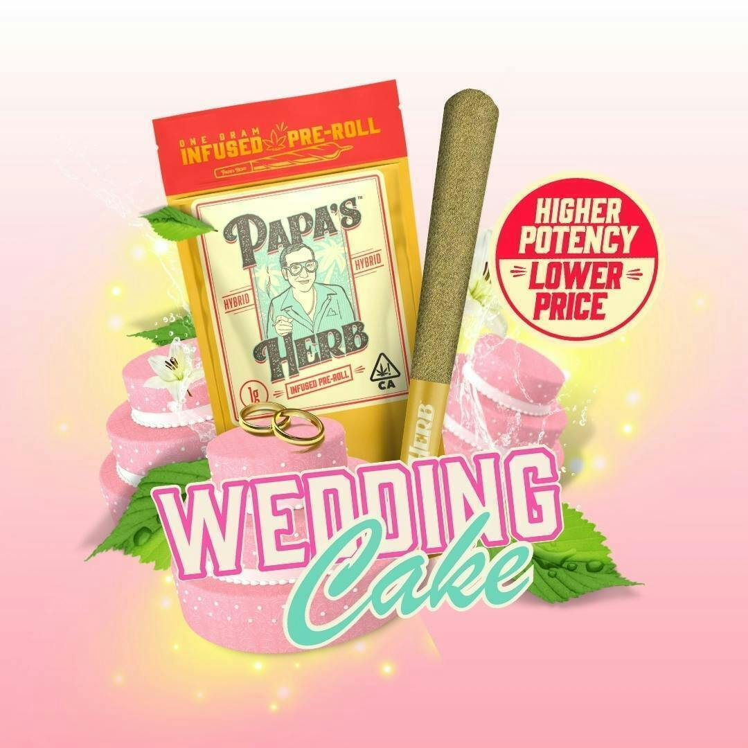 Papa's Herb - Wedding Cake | Infused Joint | 1g - 1