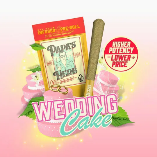 Papa's Herb - Wedding Cake | Infused Joint | 1g - 1