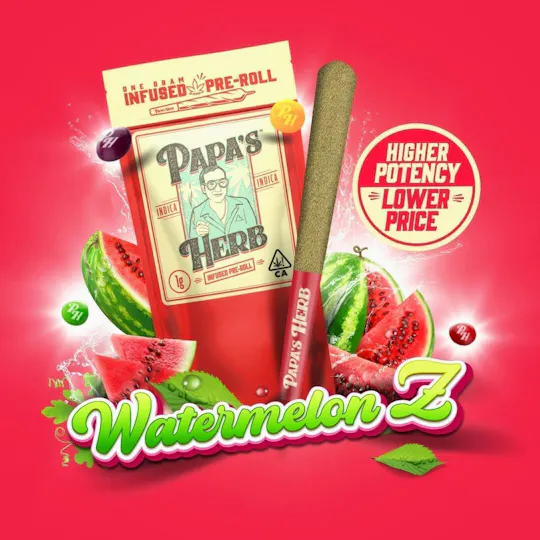 Papa's Herb - Watermelon | Infused Joint | 1g - 1